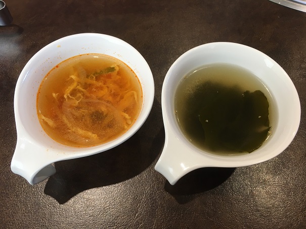 宝島-スープ２種類（辛味スープ、わかめスープ）